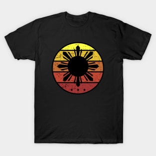 Philippines Three Stars and a Sun (Vintage Sunset) T-Shirt